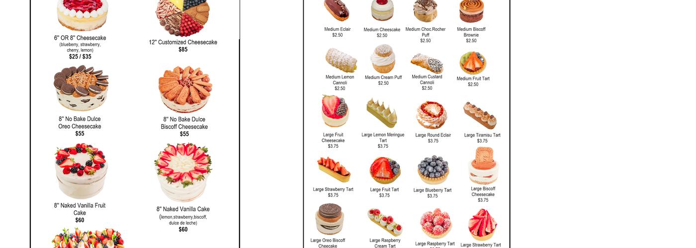 Deli Bite Pastry Shop Menu