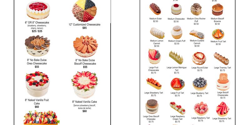 Deli Bite Pastry Shop Menu