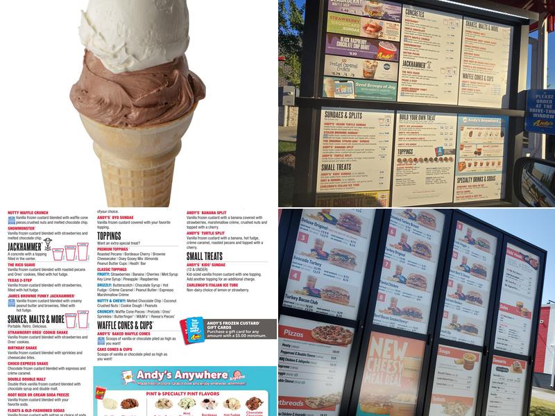 Andy's Frozen Custard Menu