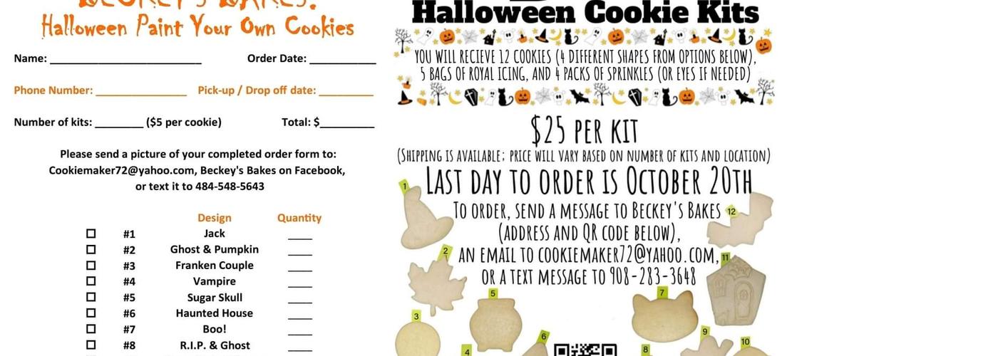 Beckey's Bakes Menu