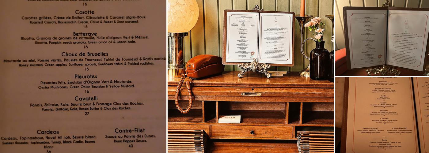 Nolan Menu