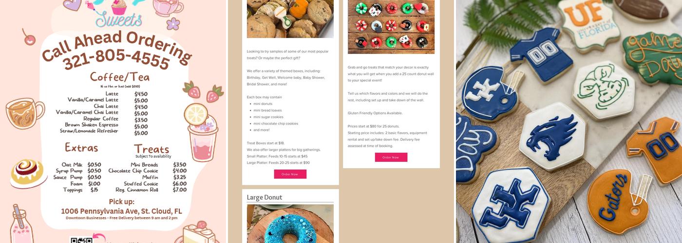Savvy Sweets Bakery Menu