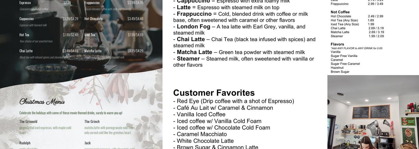 Caledonia Café Menu