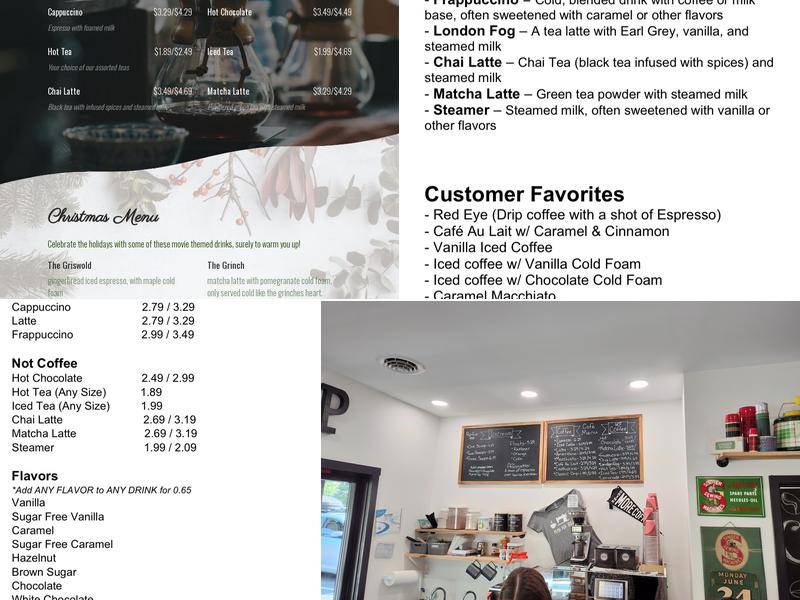 Caledonia Café Menu