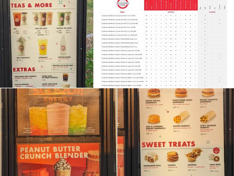 Scooter's Coffee Menu