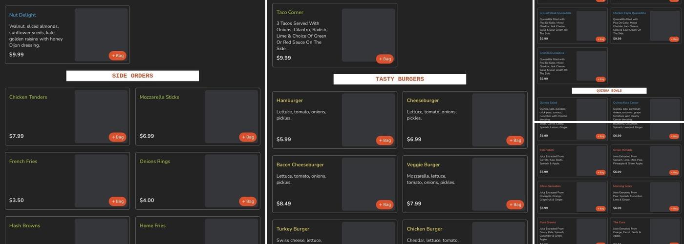 Lex Grill & Juice Bar Menu