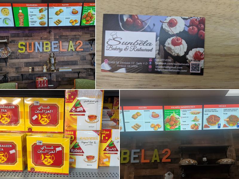 Sunbela Menu