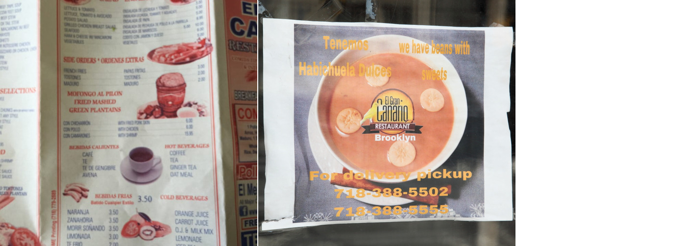 El Gran Canario Menu