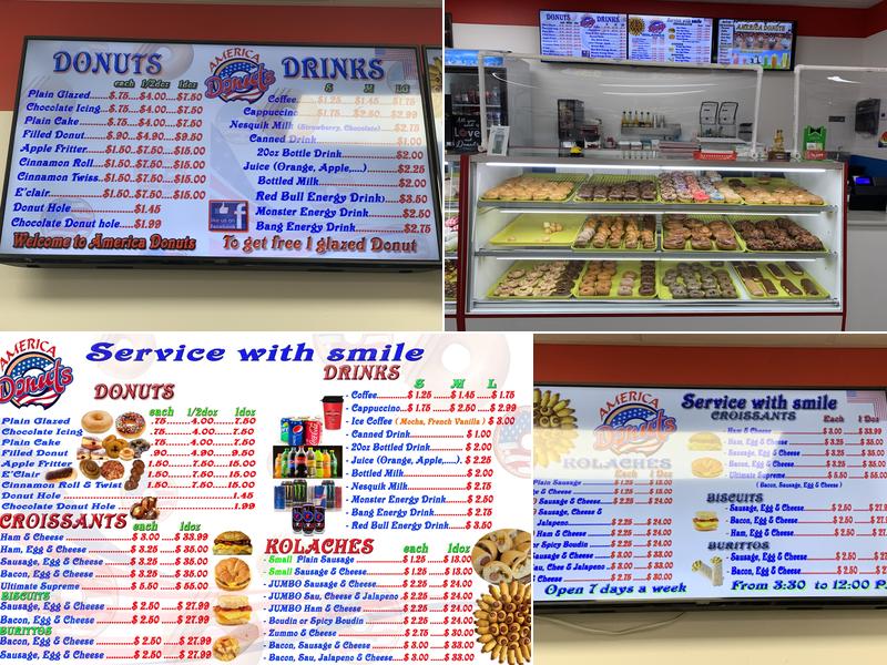 America Donuts #3 Menu