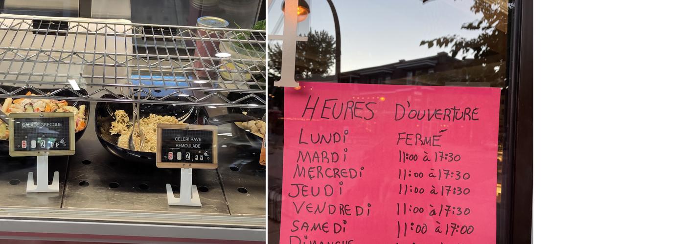 La Réserve Menu