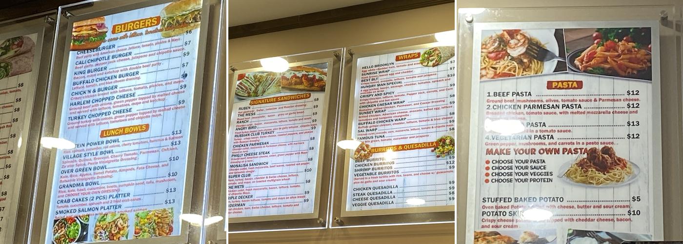 Apple Eats Menu