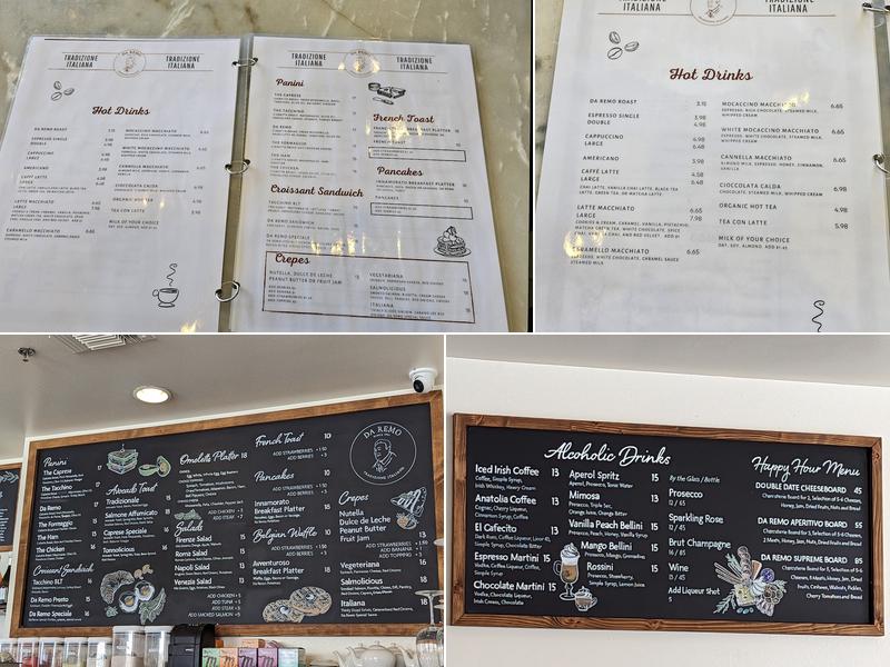 Da Remo Menu