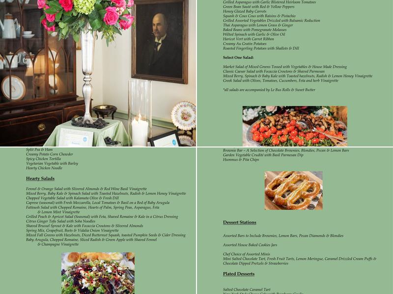 Perfect Setting Catering Menu