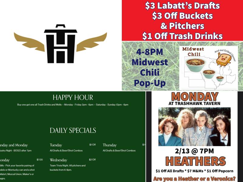 TrashHawk Tavern Menu