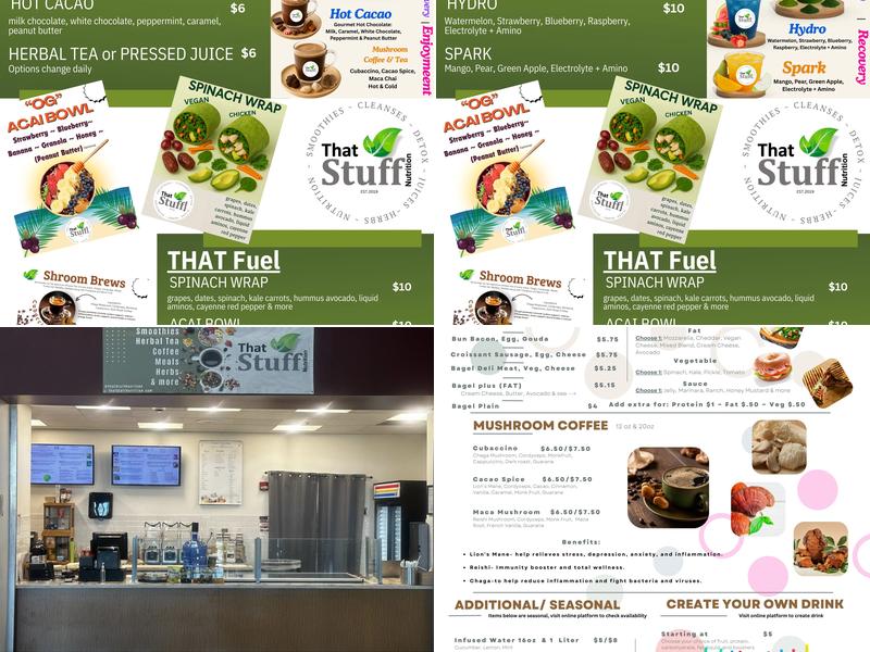 That Stuff Nutrition Menu