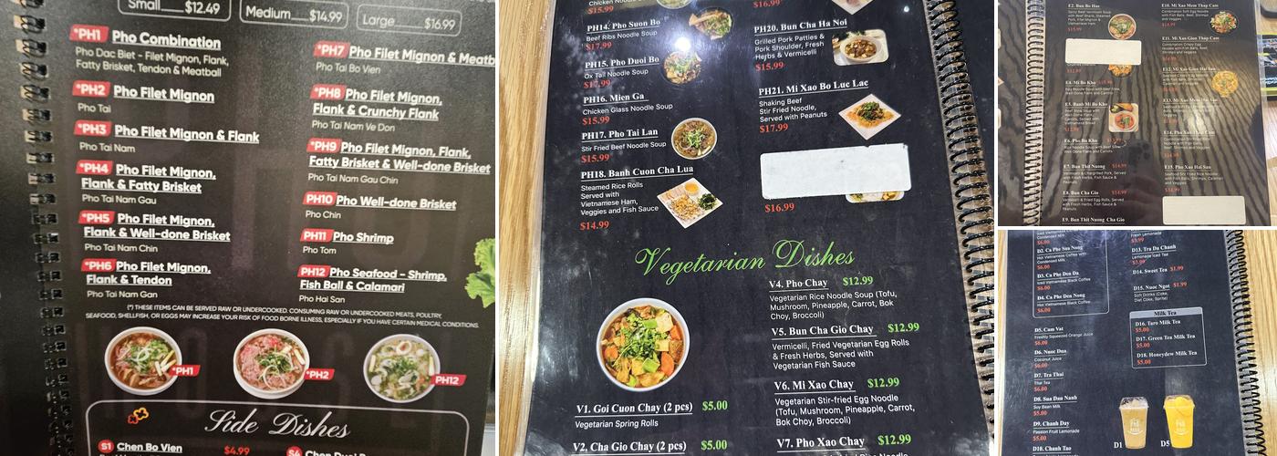 Pho House Suwanee Menu