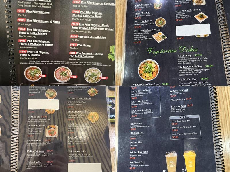 Pho House Suwanee Menu