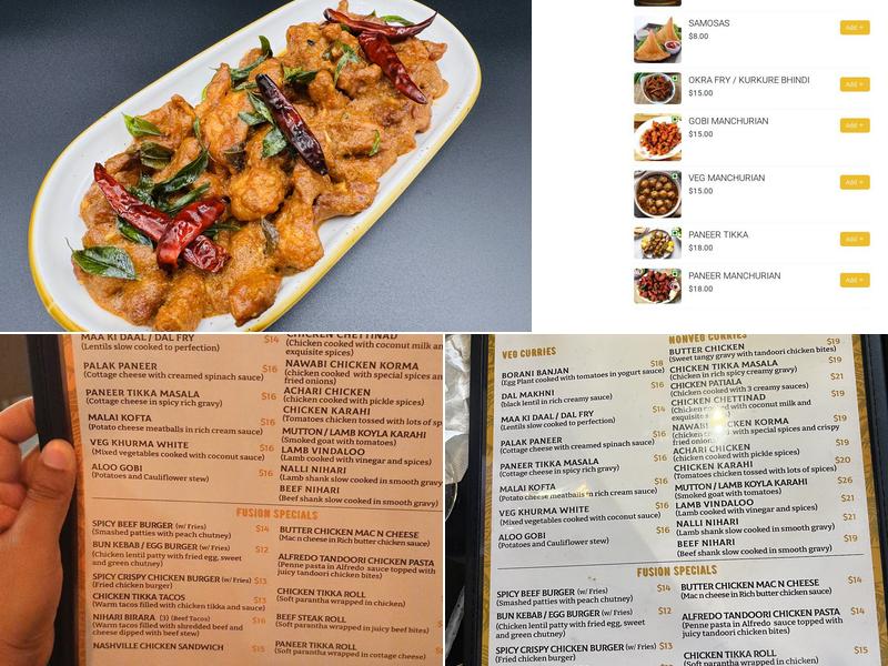 Khan's Kitchen Menu