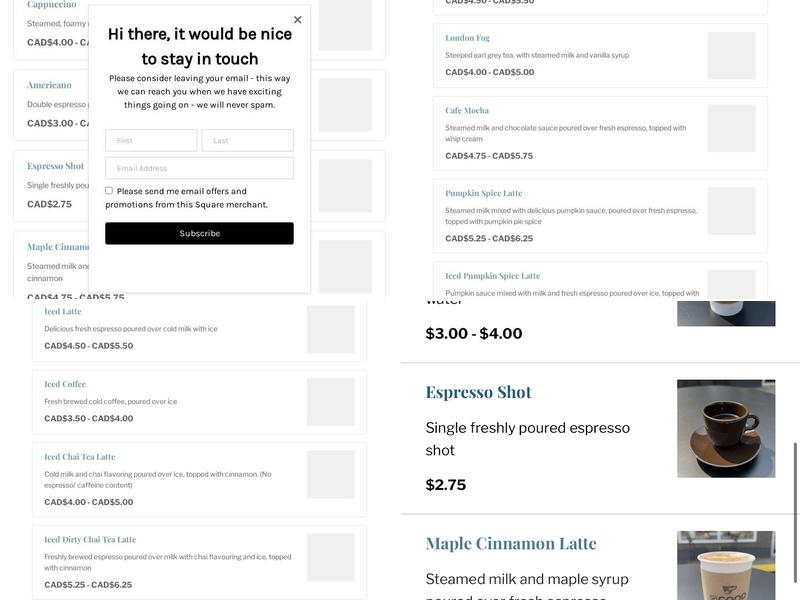 Cafe Do Good | The Refillery by RENU Menu