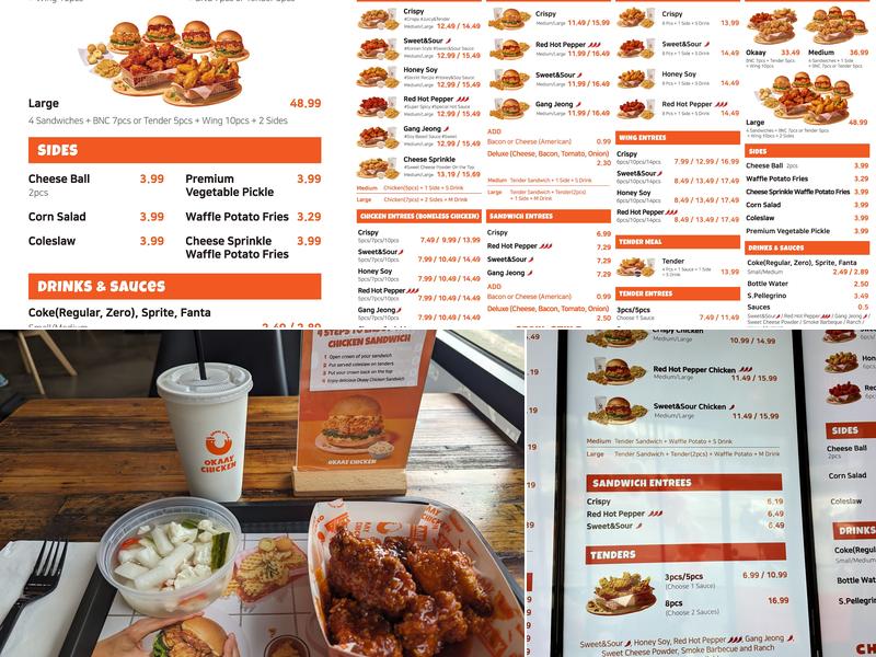 Okaay Chicken Menu
