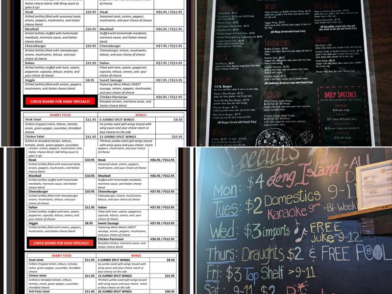 Main Street Tavern Menu