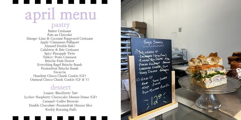GoodSide Pastry House Menu