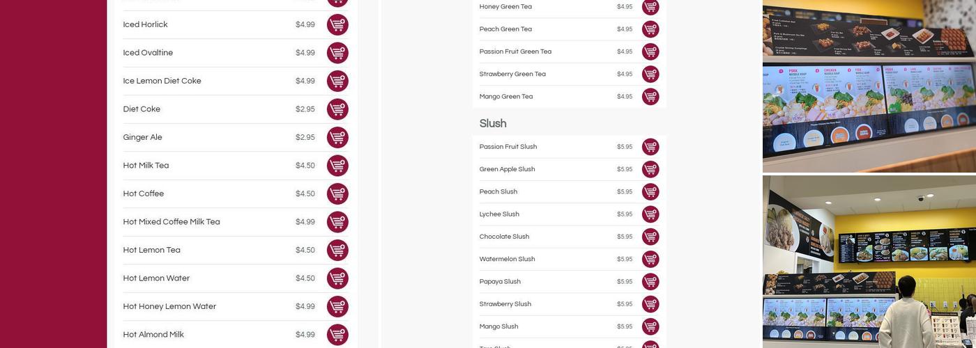 Bubble Waffle Cafe Menu