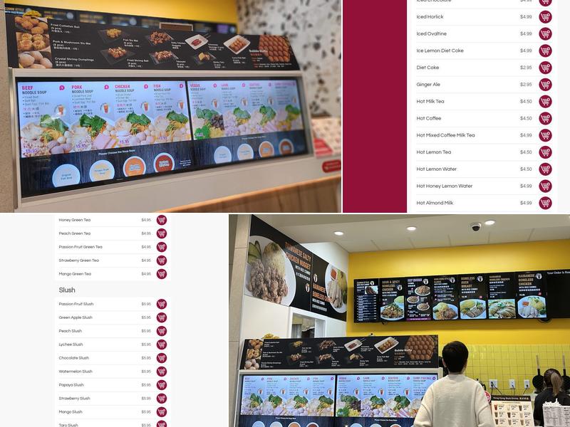 Bubble Waffle Cafe Menu