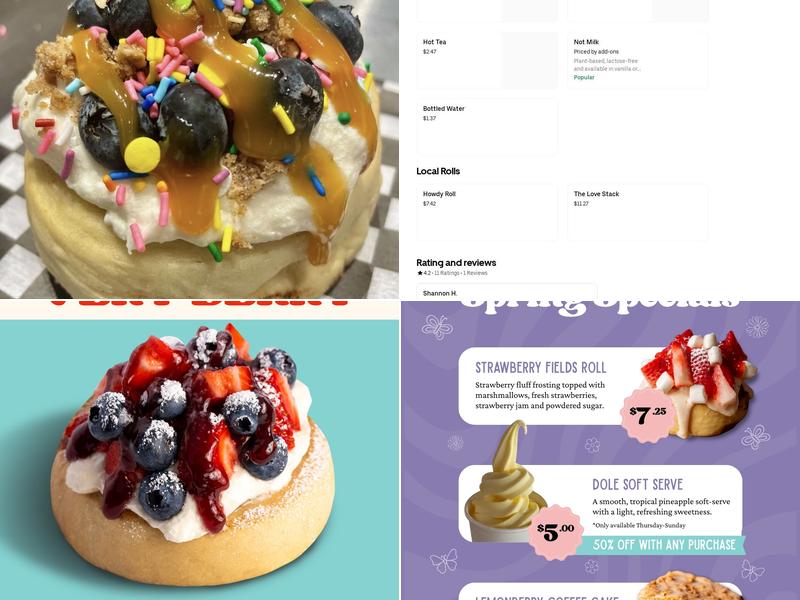 Cinnaholic Menu