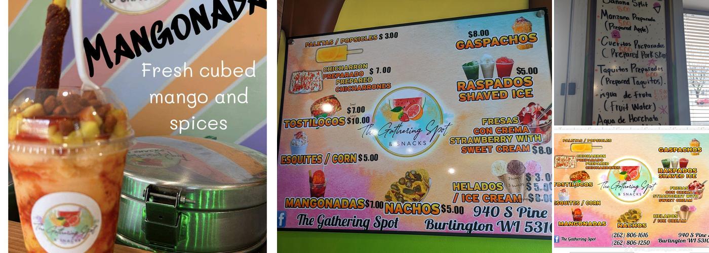 The Gathering Spot and Snacks Menu