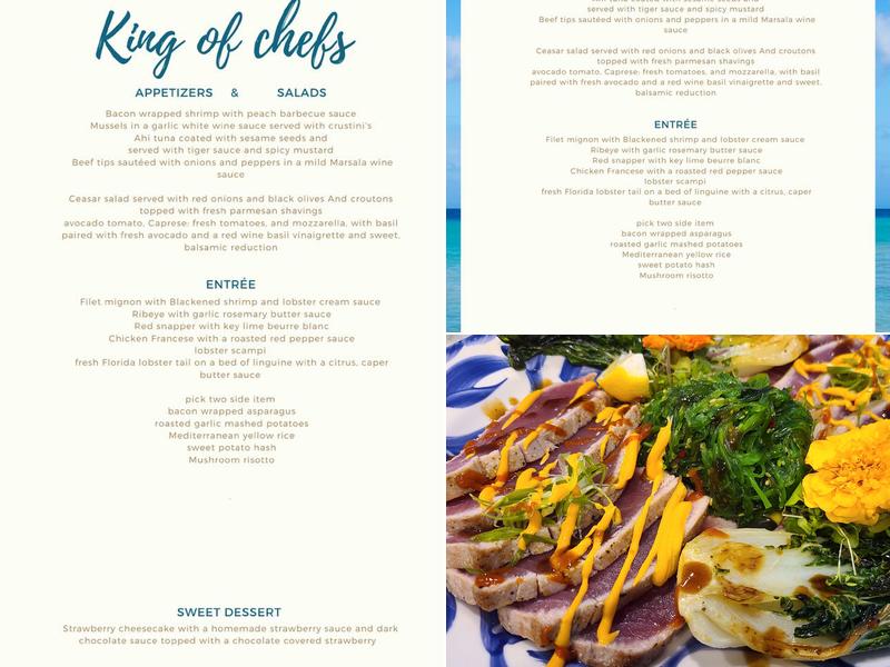 Personal Chef Florida Menu