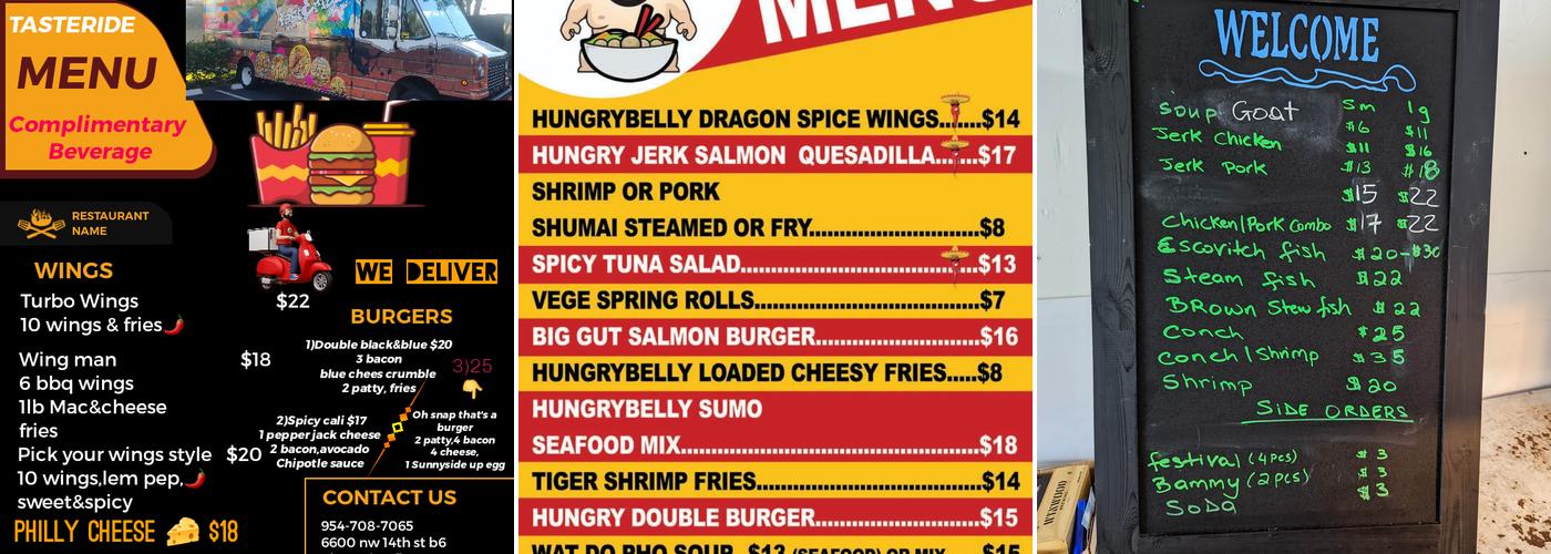 BBQ DADDY Menu