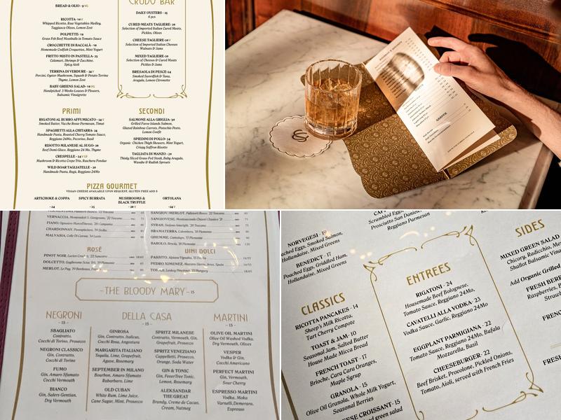 Saraghina Caffè Menu