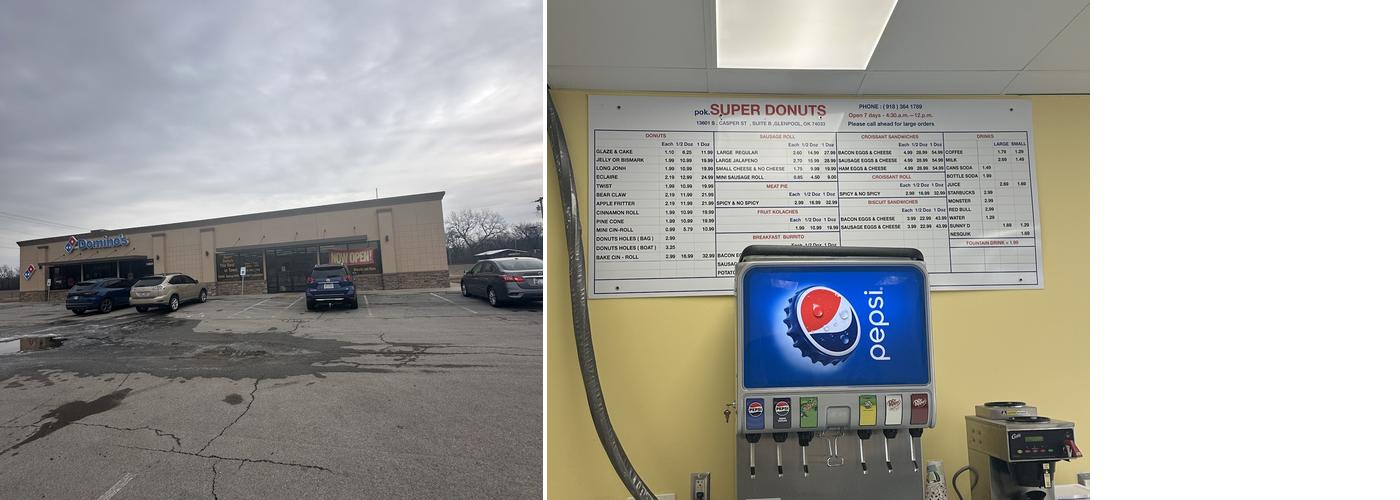 Super Donuts Menu