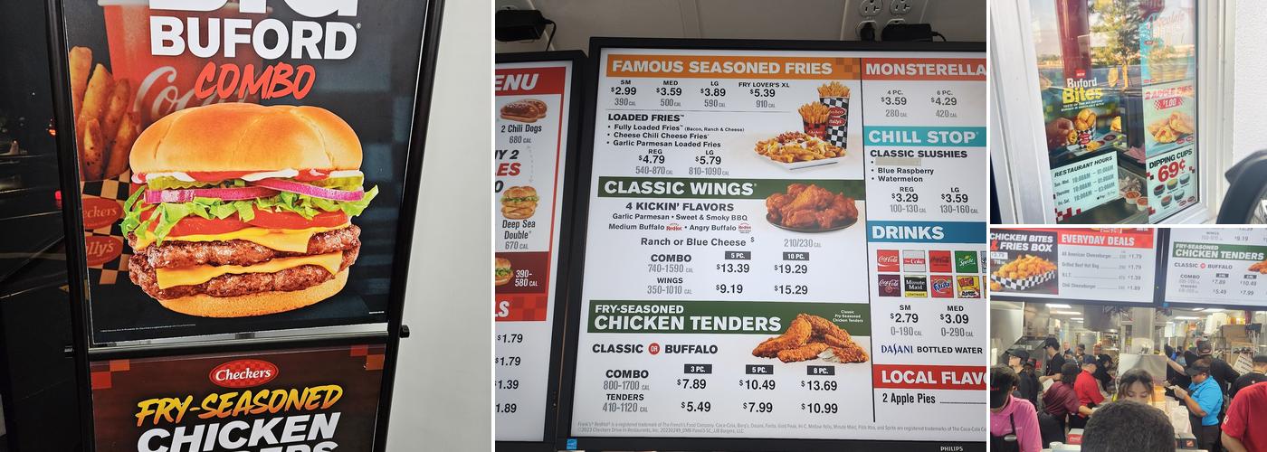 Checkers Menu