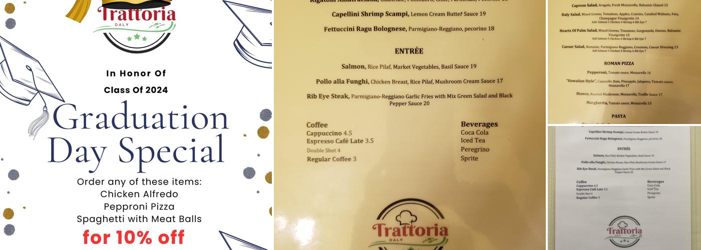 Trattoria Daly Menu
