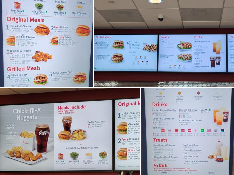 Chick-fil-A Menu