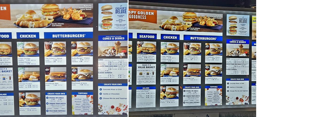 Culver’s Menu