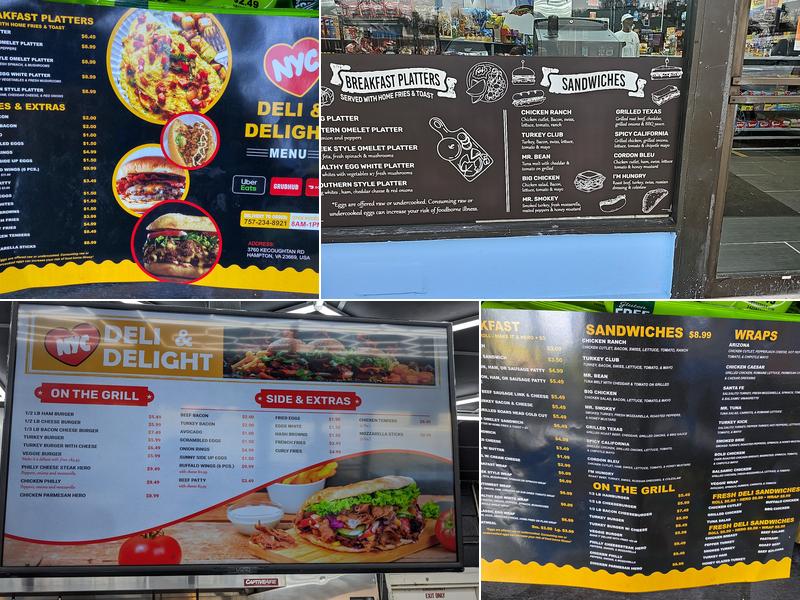 NYC DELI&DELIGHT Menu