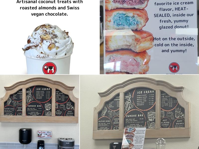 Sweet Alps Ice Cream Menu