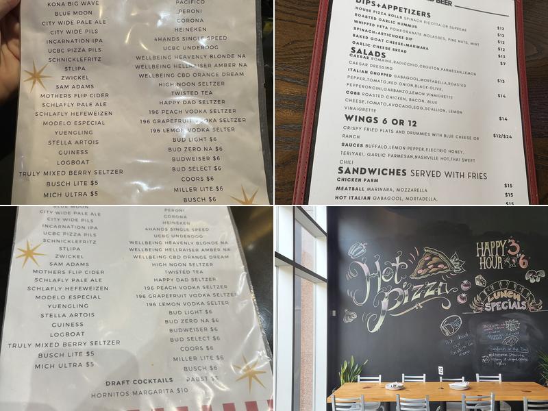 Hot Pizza Cold Beer Menu