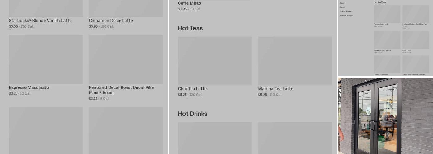 Starbucks Menu