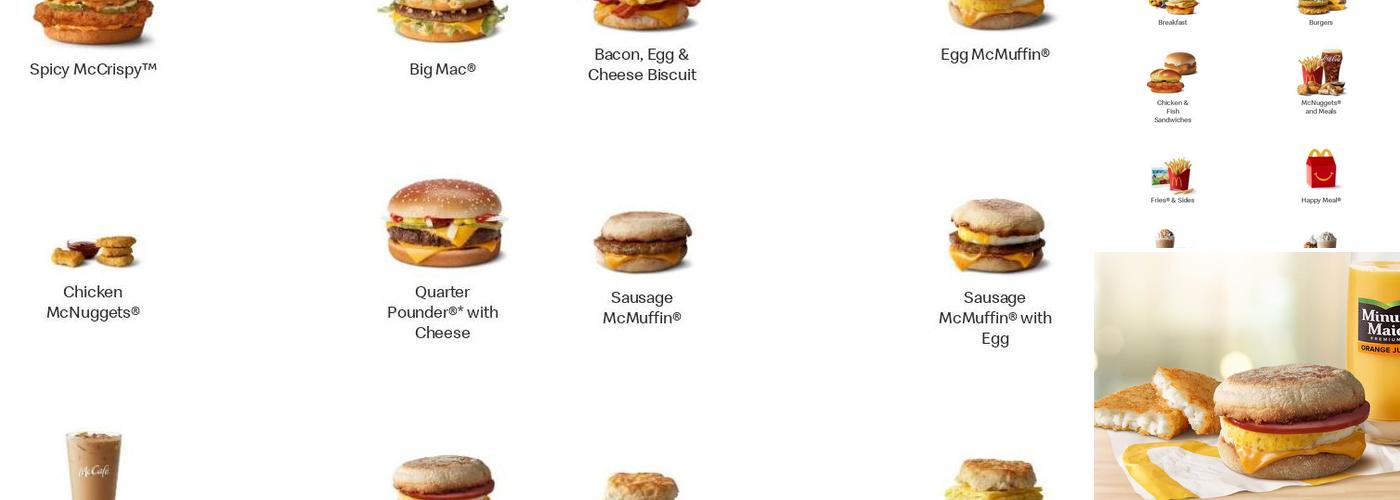 McDonald's Menu