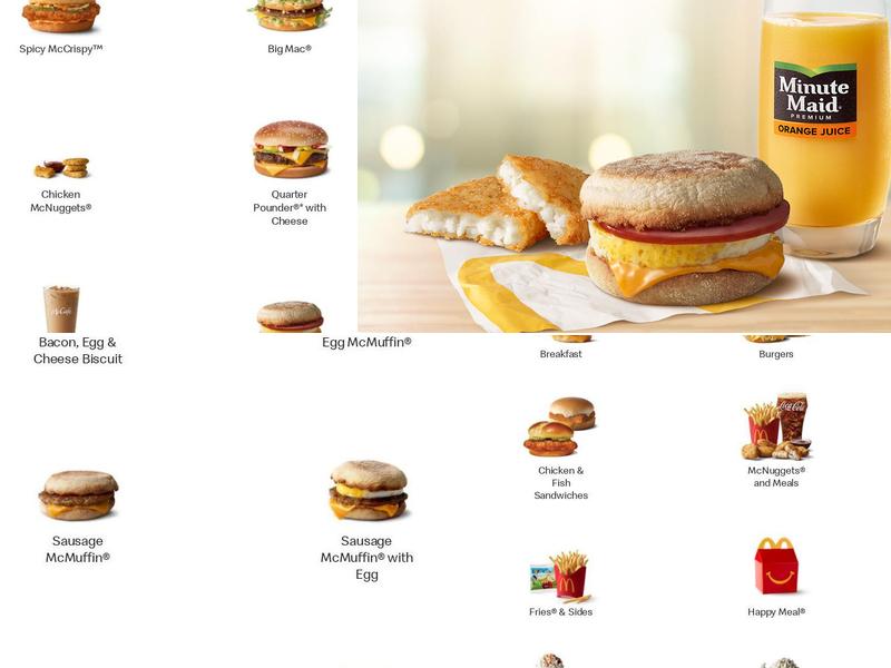 McDonald's Menu