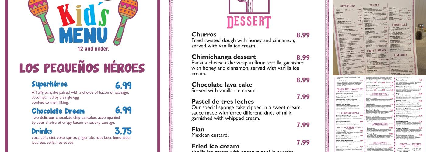 Pitaya Mexican Restaurant Menu
