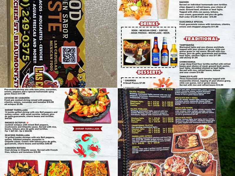 Las Cazuelas Menu