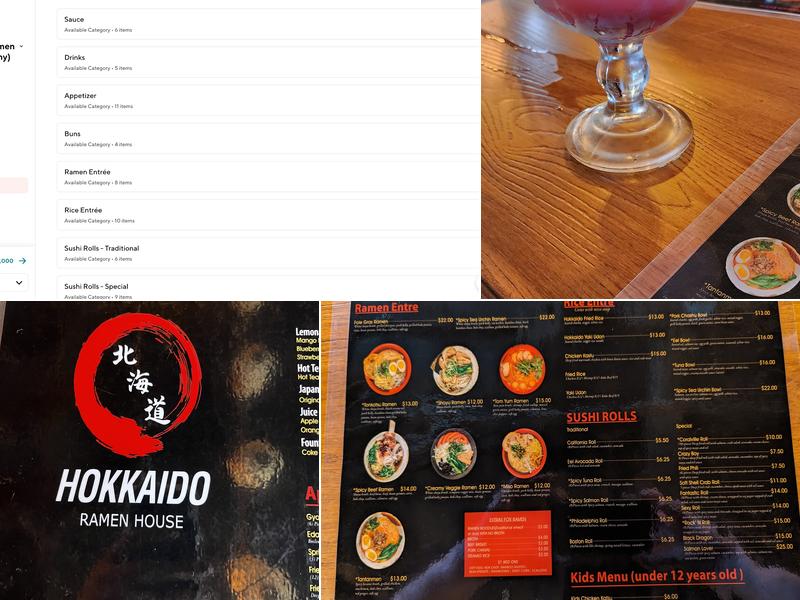 Hokkaido Ramen House Menu