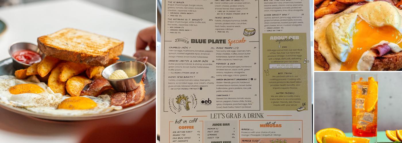 OEB Breakfast Co. Menu