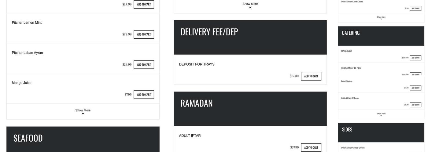Mdakhan (Jabri - M’daKhan) Menu