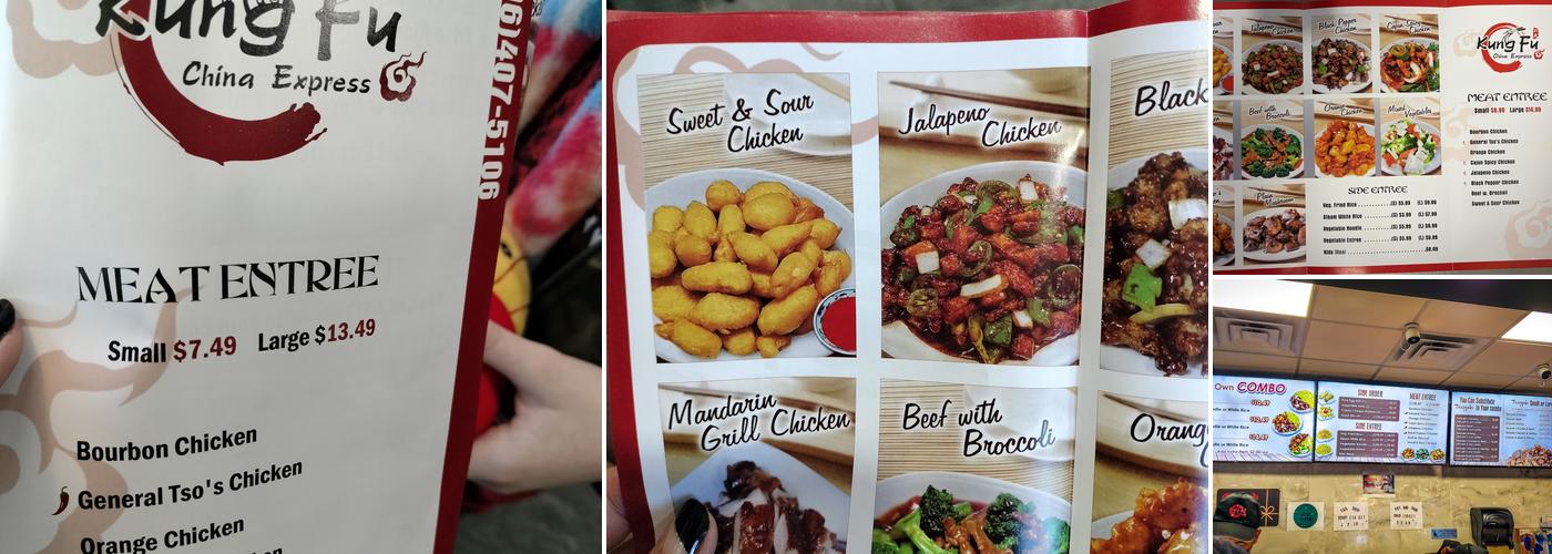 KUNG FU CHINA EXPRESS Menu